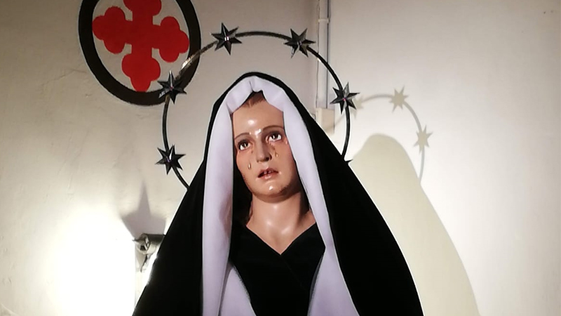 la Virgen de la Soledad estará expuesta en el Convento de Santa Clara